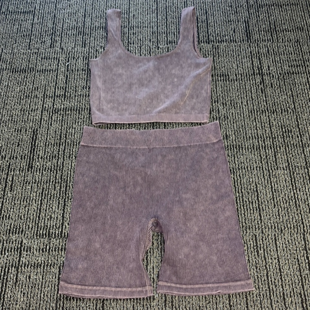 Biker shorts set